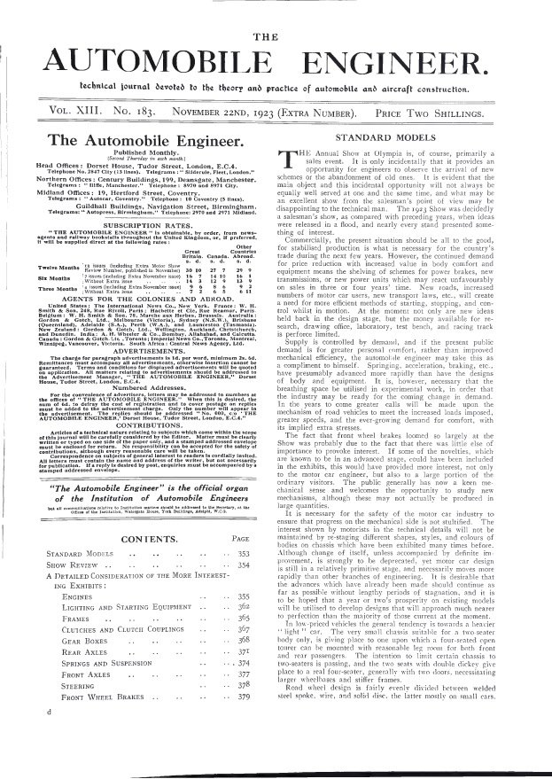 The Automobile Engineer