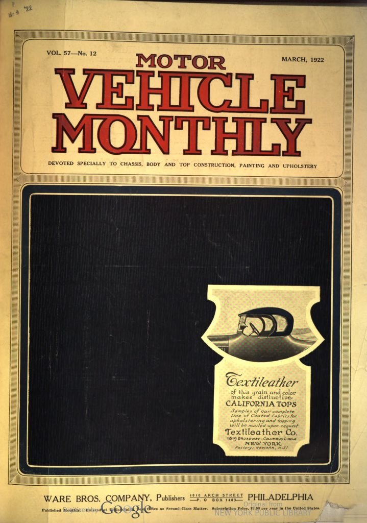 Motor Vehicle Monthly