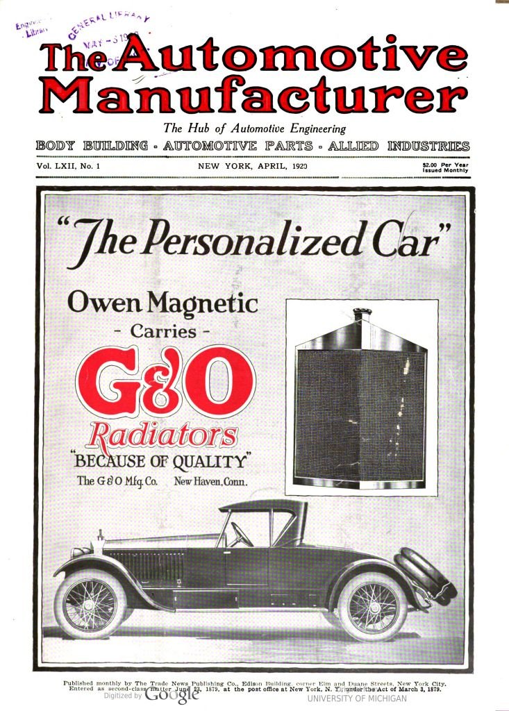 The Automotive Manufacturer cover